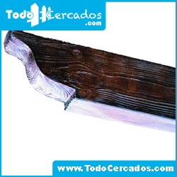 Metro lineal de Pérgola de hormigón imitación a madera 8 X 15 cm. Hasta 4 metros.