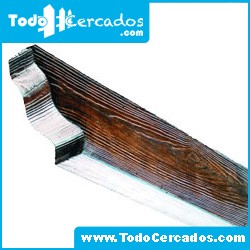Metro lineal de Pérgola de hormigón imitación a madera 10 X 20 cm. Hasta 4 metros.