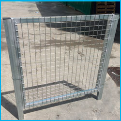 Puerta peatonal simple torsin 1.20X2m alto galvanizada