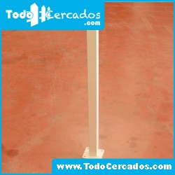 Poste para verjas electrosoldadas 60 X 40 mm. 0,60 m.